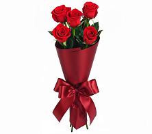 Букет 5 Красных роз Эдлесс Лав в Троицком Алтайский край