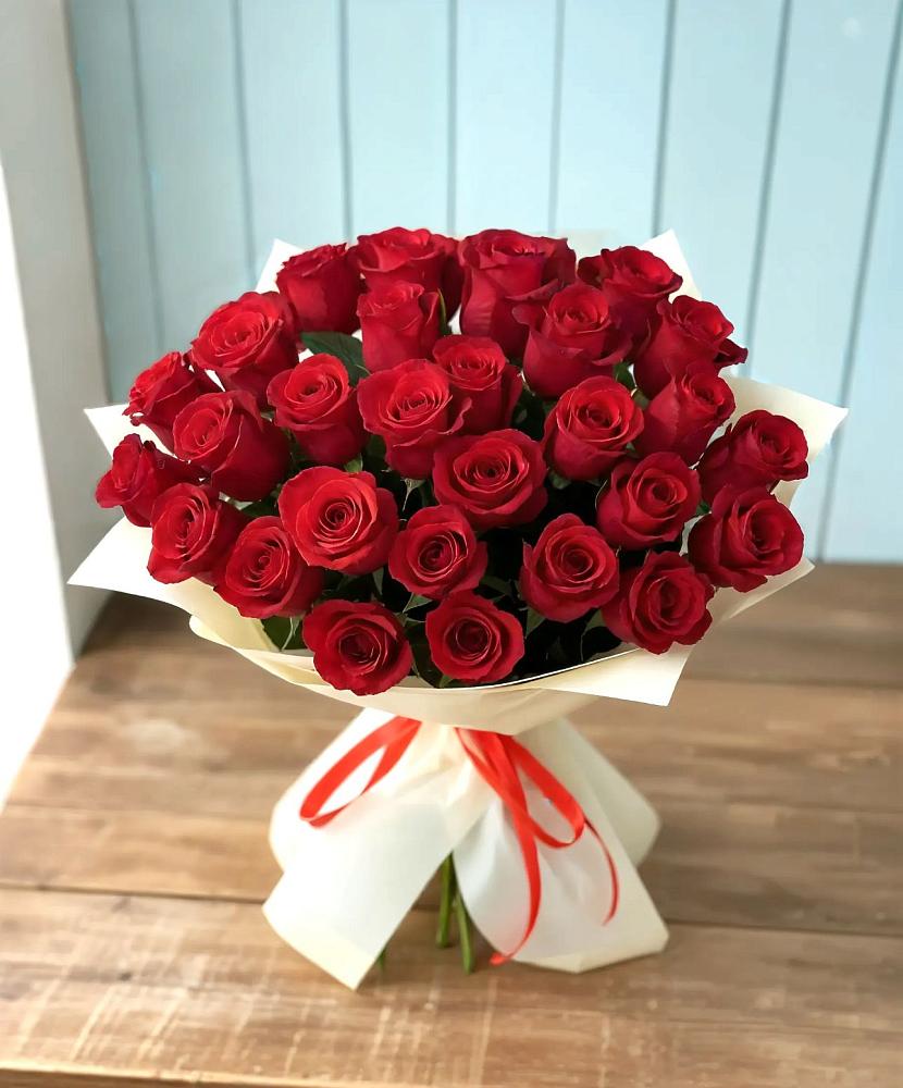 Букет 29 Красных роз в Троицком Алтайский край
