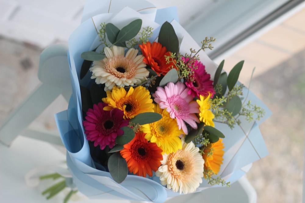 Букет цветов из: Герберы в Троицком Алтайский край