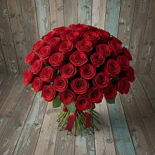 Букет 55 Красных роз Фридом #REPLACE_PRED# Троицком Алтайский край
