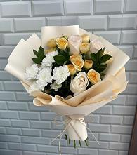 Букет цветов из:  Розы и Хризантемы #REPLACE_PRED# Троицком Алтайский край