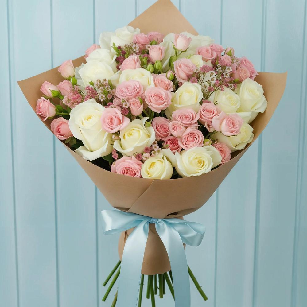 Букет цветов из: Розы в Троицком Алтайский край