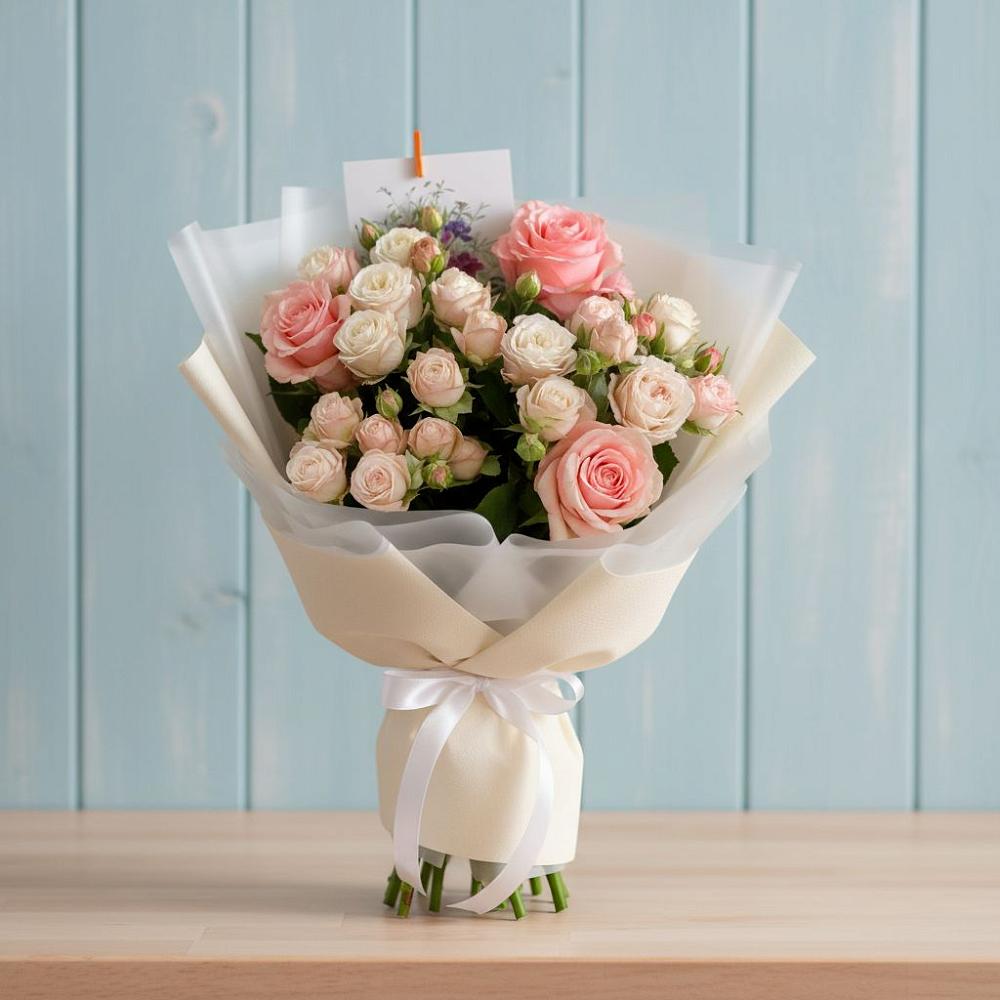 Букет цветов из: Розы в Троицком Алтайский край