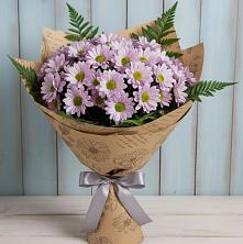 Букет цветов из:  Хризантемы в Троицком Алтайский край