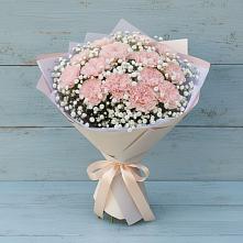 Букет цветов из:  Гвоздики в Троицком Алтайский край