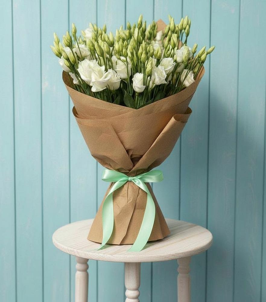 Букет цветов из: Лизиантусы в Троицком Алтайский край