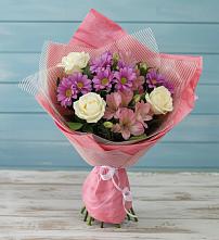 Букет цветов из:  Герберы в Троицком Алтайский край