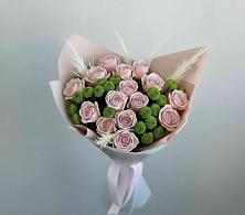 Букет цветов из:  Розы и Хризантемы в Троицком Алтайский край