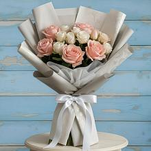 Букет цветов из:  Розы #REPLACE_PRED# Троицком Алтайский край