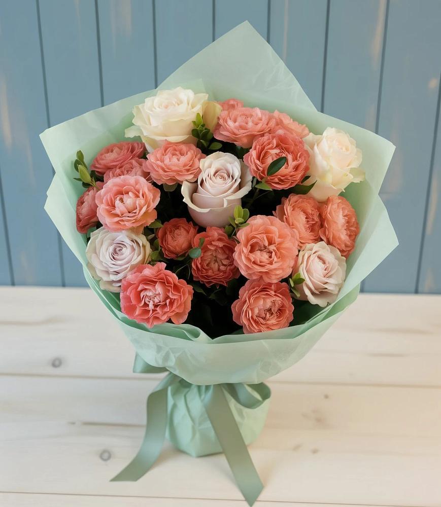 Букет цветов из: Розы в Троицком Алтайский край