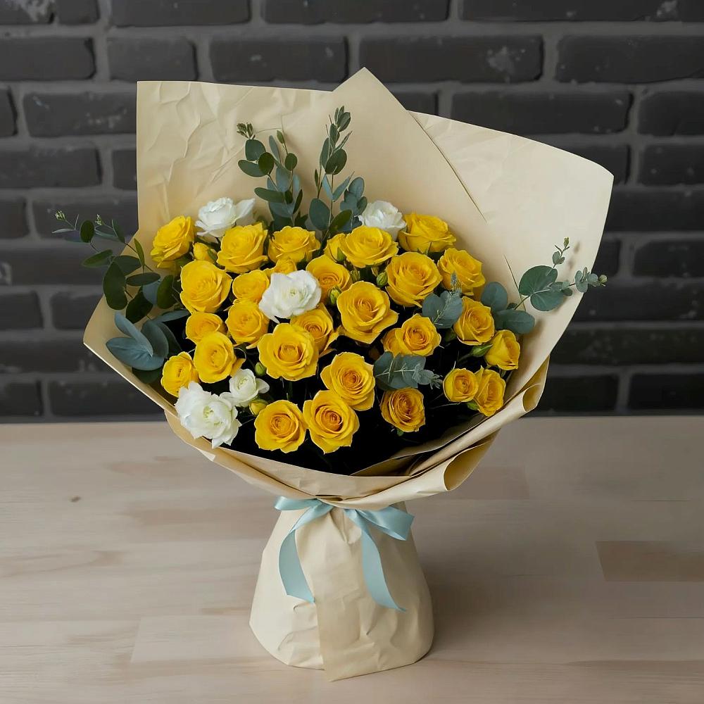 Букет цветов из: Розы в Троицком Алтайский край