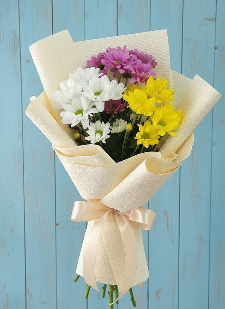 Букет цветов из: Хризантемы в Троицком Алтайский край