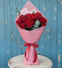 Букет цветов из:  Розы в Троицком Алтайский край