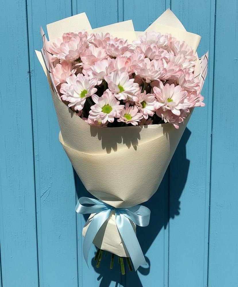 Букет цветов из: Хризантемы в Троицком Алтайский край