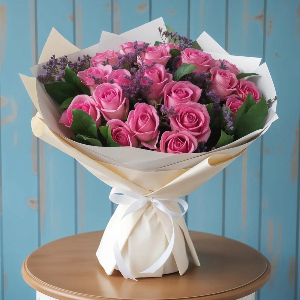 Букет цветов из: Розы в Троицком Алтайский край