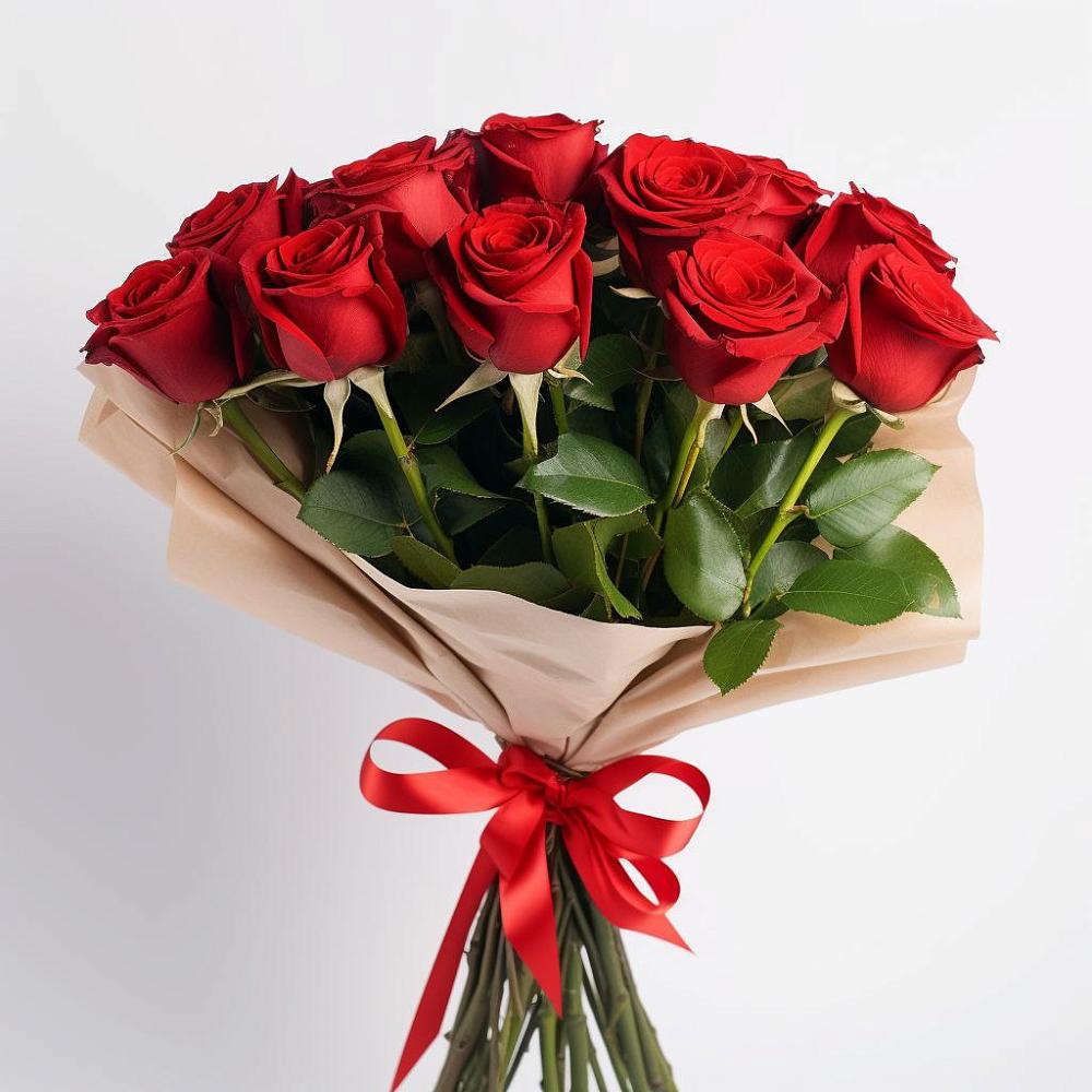 Букет 11 Красных роз Эдлесс Лав в Троицком Алтайский край